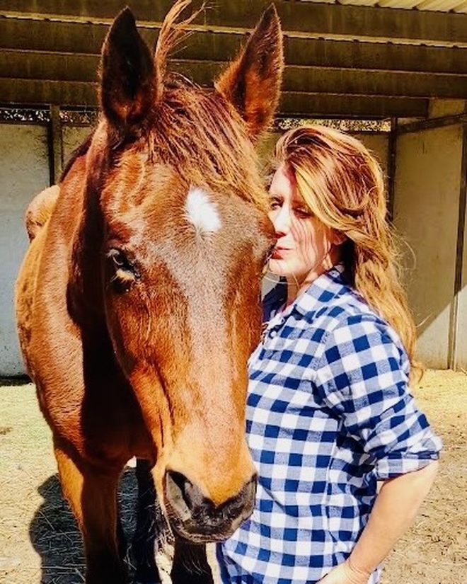 Nichole with her horse