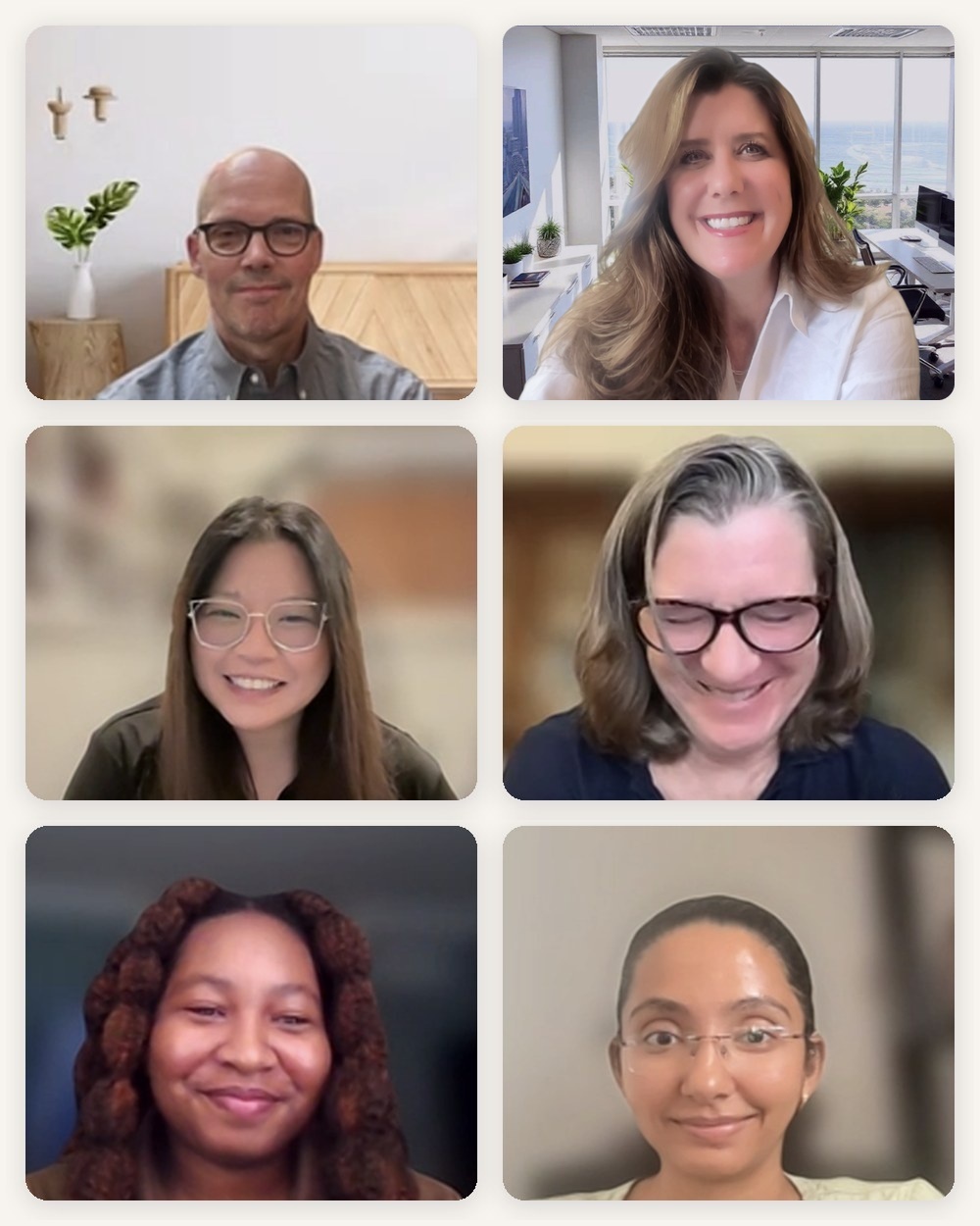 The Zoee team on a video call