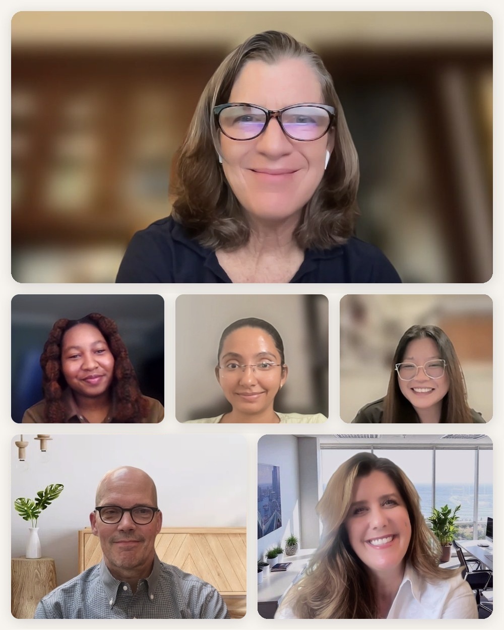 The Zoee team on a video call